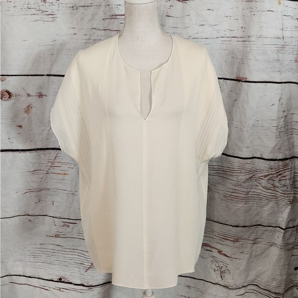 Vince Dolman Sleeve Silk Blouse Size Large